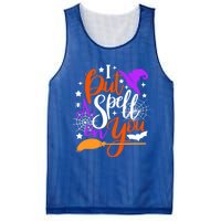 I Put A Spell On You Meaningful Gift Funny Witch Broom Halloween Gift Mesh Reversible Basketball Jersey Tank