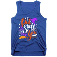 I Put A Spell On You Meaningful Gift Funny Witch Broom Halloween Gift Tank Top