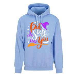 I Put A Spell On You Meaningful Gift Funny Witch Broom Halloween Gift Unisex Surf Hoodie