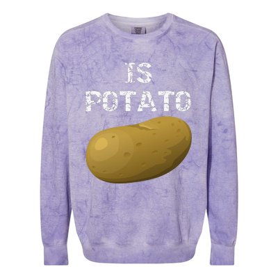 Is Potato As Seen On Late Night Television Colorblast Crewneck Sweatshirt