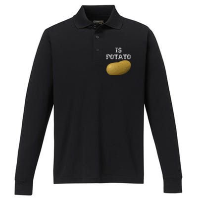 Is Potato As Seen On Late Night Television Performance Long Sleeve Polo