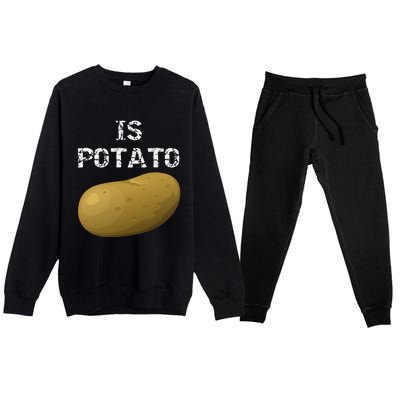 Is Potato As Seen On Late Night Television Premium Crewneck Sweatsuit Set