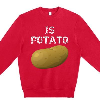 Is Potato As Seen On Late Night Television Premium Crewneck Sweatshirt