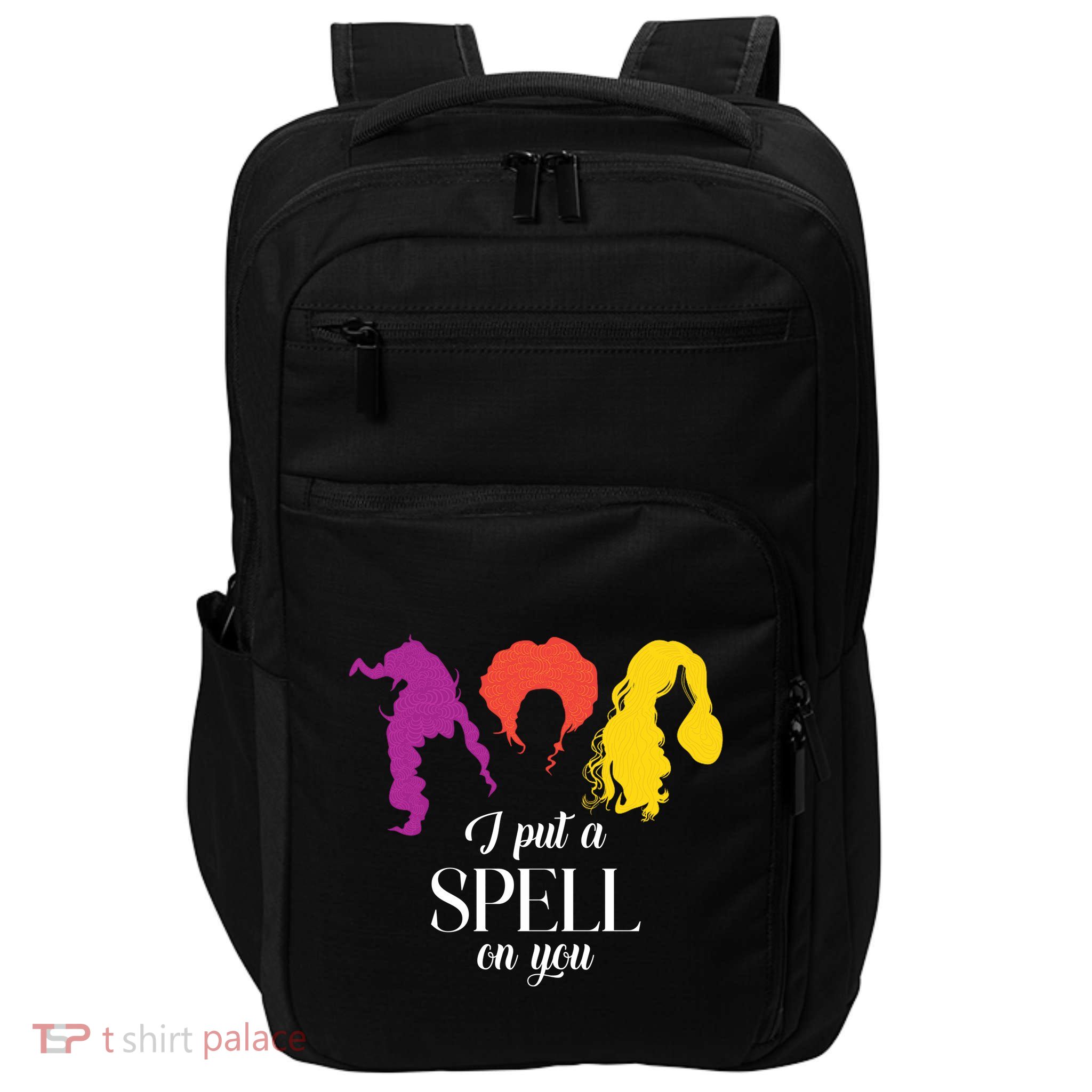 I Put A Spell On You Halloween Witch Impact Tech Backpack