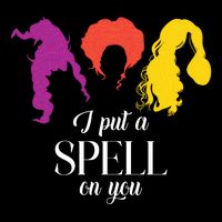 I Put A Spell On You Halloween Witch 7-Panel Snapback Hat