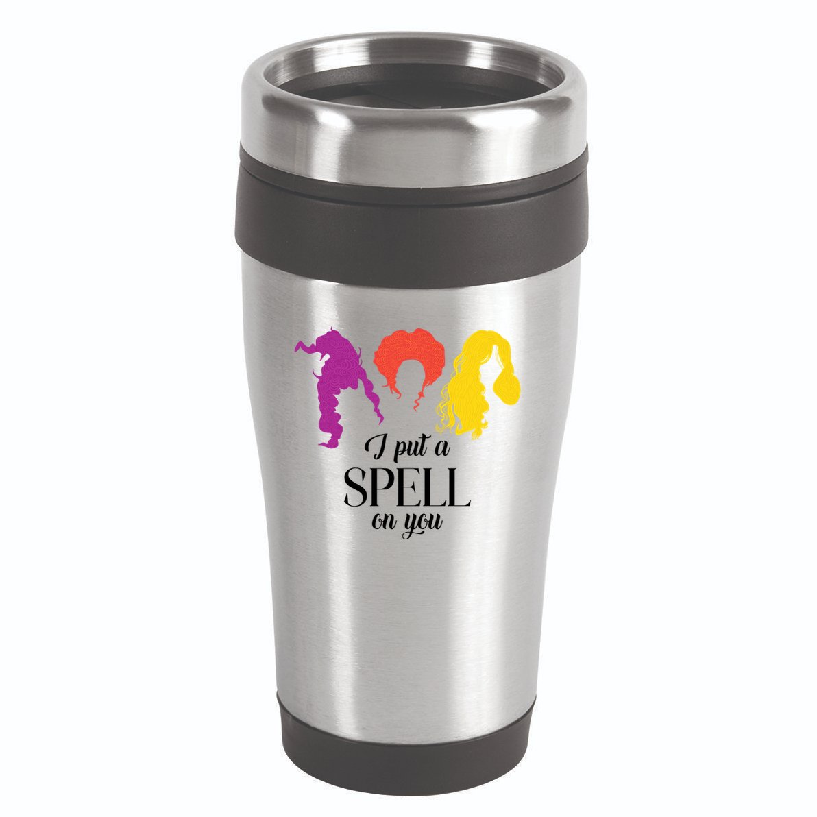 I Put A Spell On You Halloween Witch 16oz Travel Tumbler