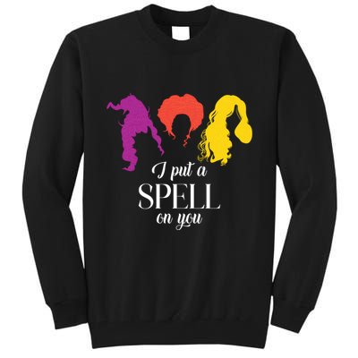 I Put A Spell On You Halloween Witch Tall Sweatshirt
