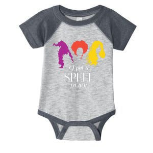 I Put A Spell On You Halloween Witch Infant Baby Jersey Bodysuit