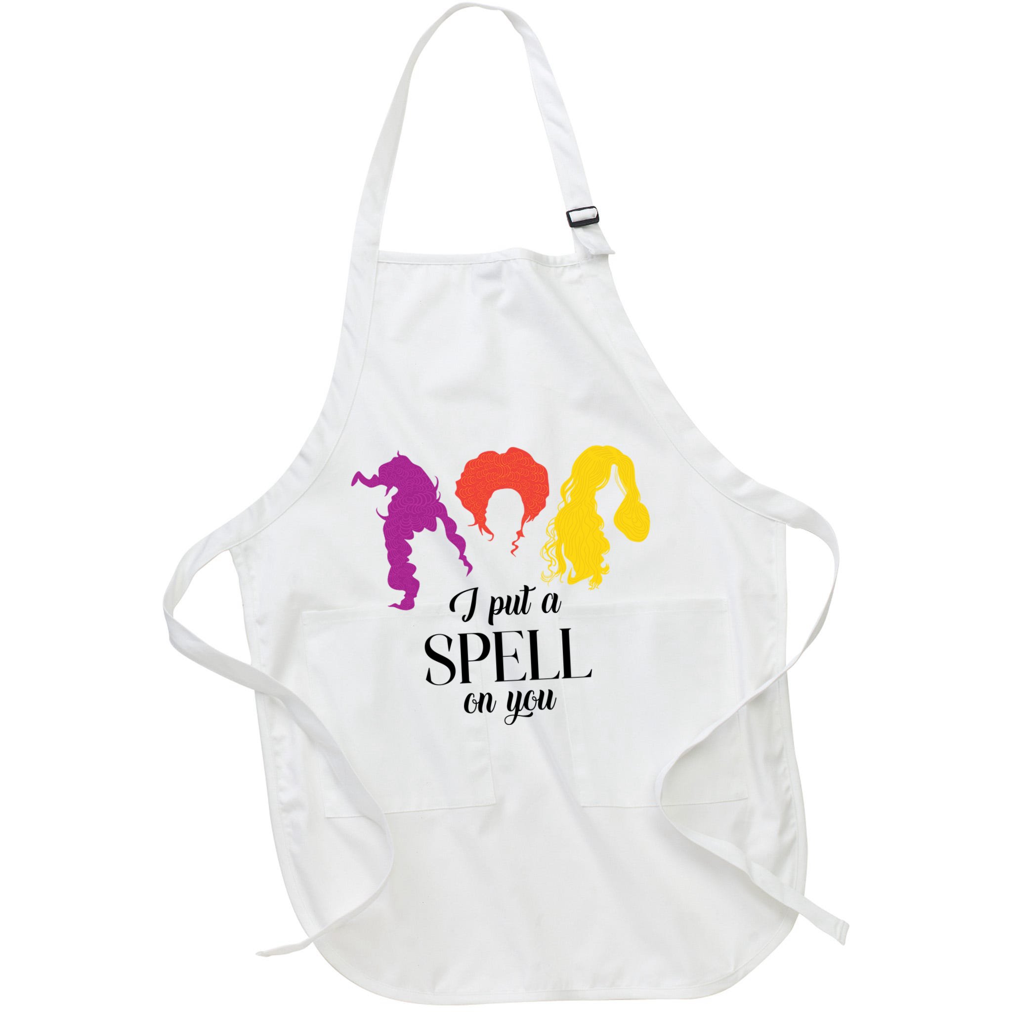 I Put A Spell On You Halloween Witch Apron