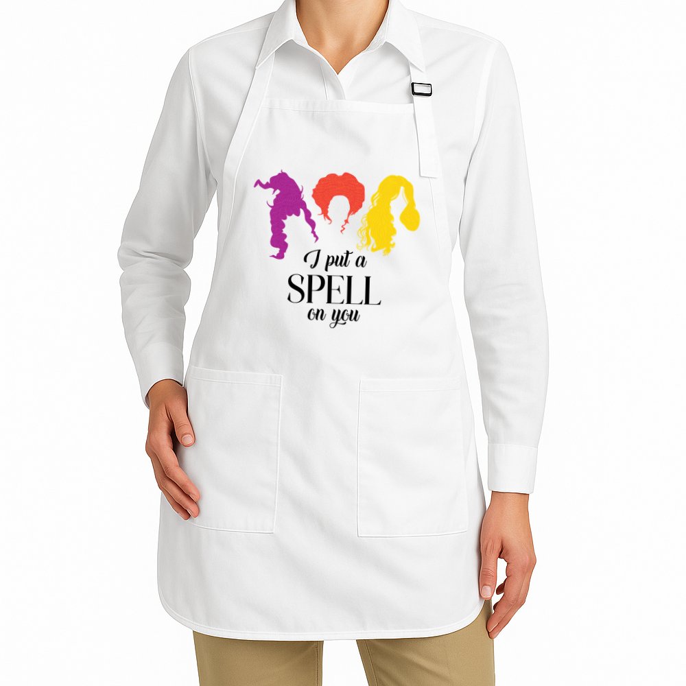 I Put A Spell On You Halloween Witch Apron