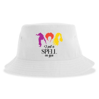 I Put A Spell On You Halloween Witch Sustainable Bucket Hat