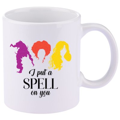 I Put A Spell On You Halloween Witch 11oz C Handle Ceramic Mug