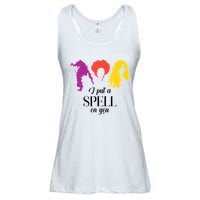 I Put A Spell On You Halloween Witch Ladies Essential Flowy Tank