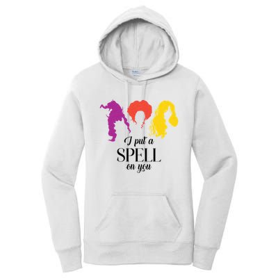 I Put A Spell On You Halloween Witch Women's Pullover Hoodie