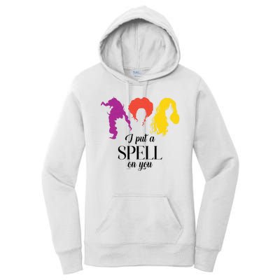 I Put A Spell On You Halloween Witch Women's Pullover Hoodie