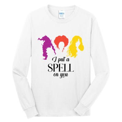 I Put A Spell On You Halloween Witch Tall Long Sleeve T-Shirt