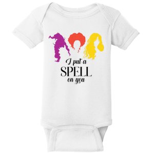 I Put A Spell On You Halloween Witch Baby Bodysuit