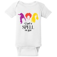I Put A Spell On You Halloween Witch Baby Bodysuit