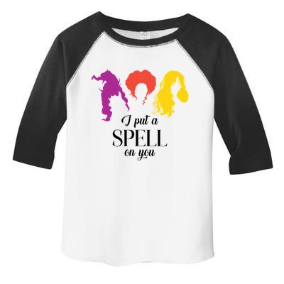I Put A Spell On You Halloween Witch Toddler Fine Jersey T-Shirt