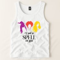 I Put A Spell On You Halloween Witch Tank Top