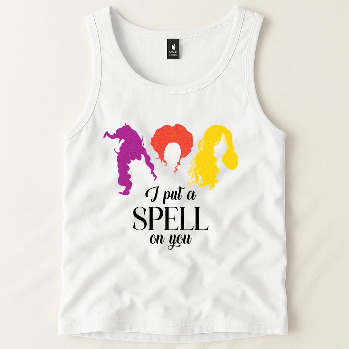 I Put A Spell On You Halloween Witch Tank Top