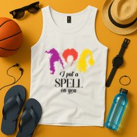 I Put A Spell On You Halloween Witch Tank Top