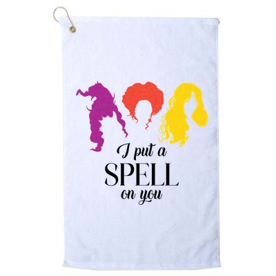 I Put A Spell On You Halloween Witch Golf Towel