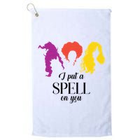 I Put A Spell On You Halloween Witch Golf Towel