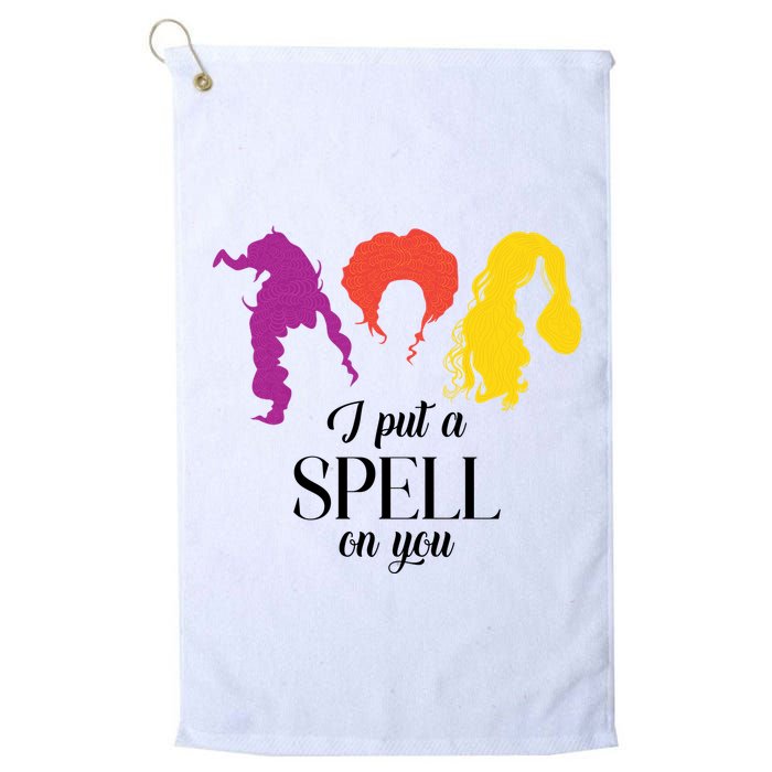 I Put A Spell On You Halloween Witch Golf Towel
