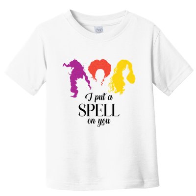 I Put A Spell On You Halloween Witch Toddler T-Shirt