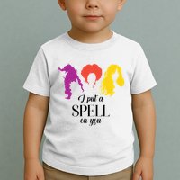 I Put A Spell On You Halloween Witch Toddler T-Shirt