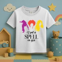 I Put A Spell On You Halloween Witch Toddler T-Shirt