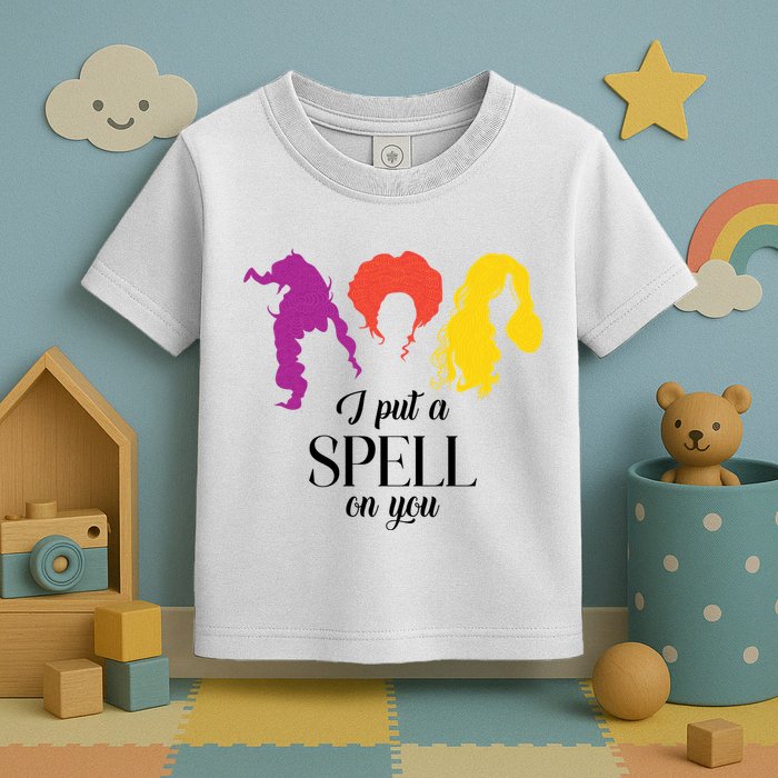 I Put A Spell On You Halloween Witch Toddler T-Shirt