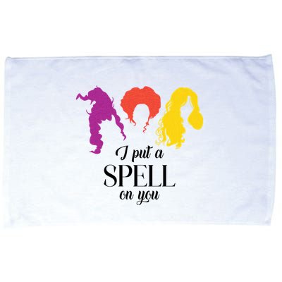 I Put A Spell On You Halloween Witch Microfiber Hand Towel