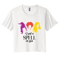 I Put A Spell On You Halloween Witch Crop Top