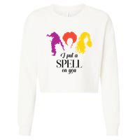 I Put A Spell On You Halloween Witch Cropped Pullover Crew