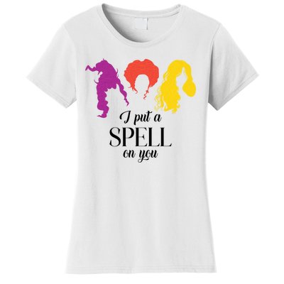 I Put A Spell On You Halloween Witch Women's T-Shirt