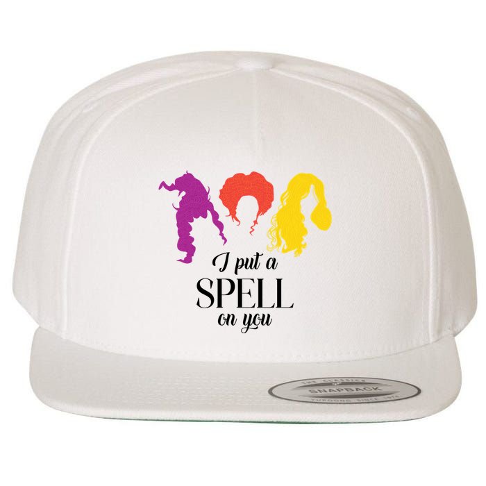 I Put A Spell On You Halloween Witch Wool Snapback Cap