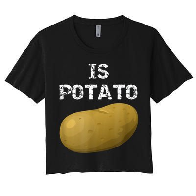 Is Potato As Seen On Late Night Television Crop Top
