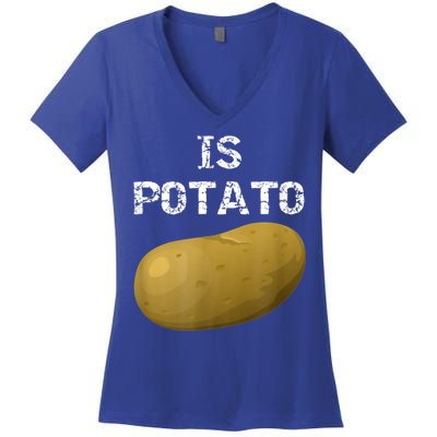Is Potato As Seen On Late Night Television Women's V-Neck T-Shirt