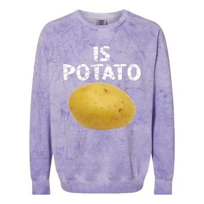 Is Potato As Seen On Late Night Television Colorblast Crewneck Sweatshirt