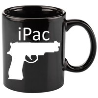 iPac Pack Gun 11oz C Handle Ceramic Mug