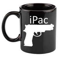 iPac Pack Gun 11oz C Handle Ceramic Mug