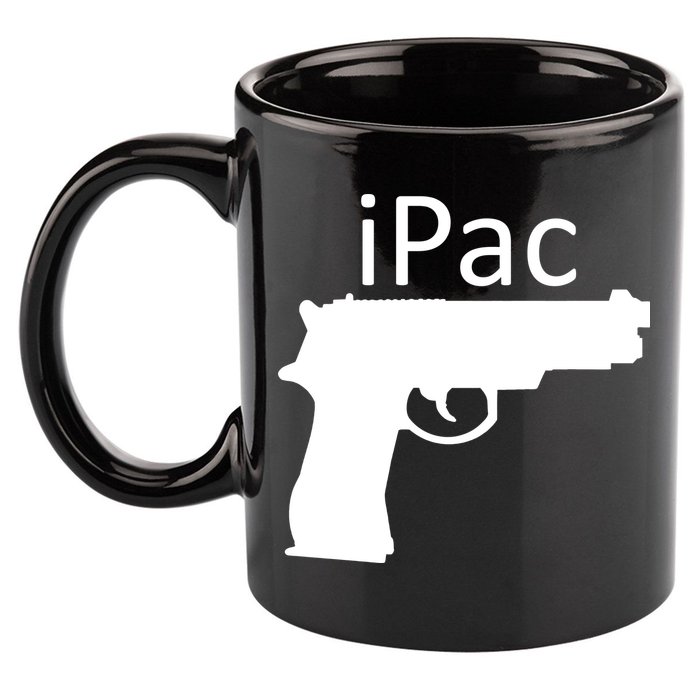 iPac Pack Gun 11oz C Handle Ceramic Mug