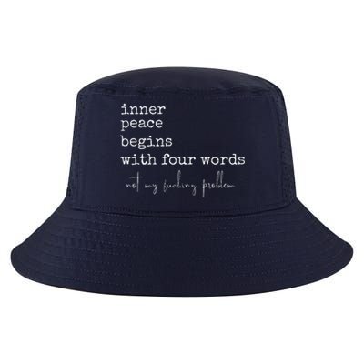 Inner Peace Begins With Four Words Cool Comfort Performance Bucket Hat