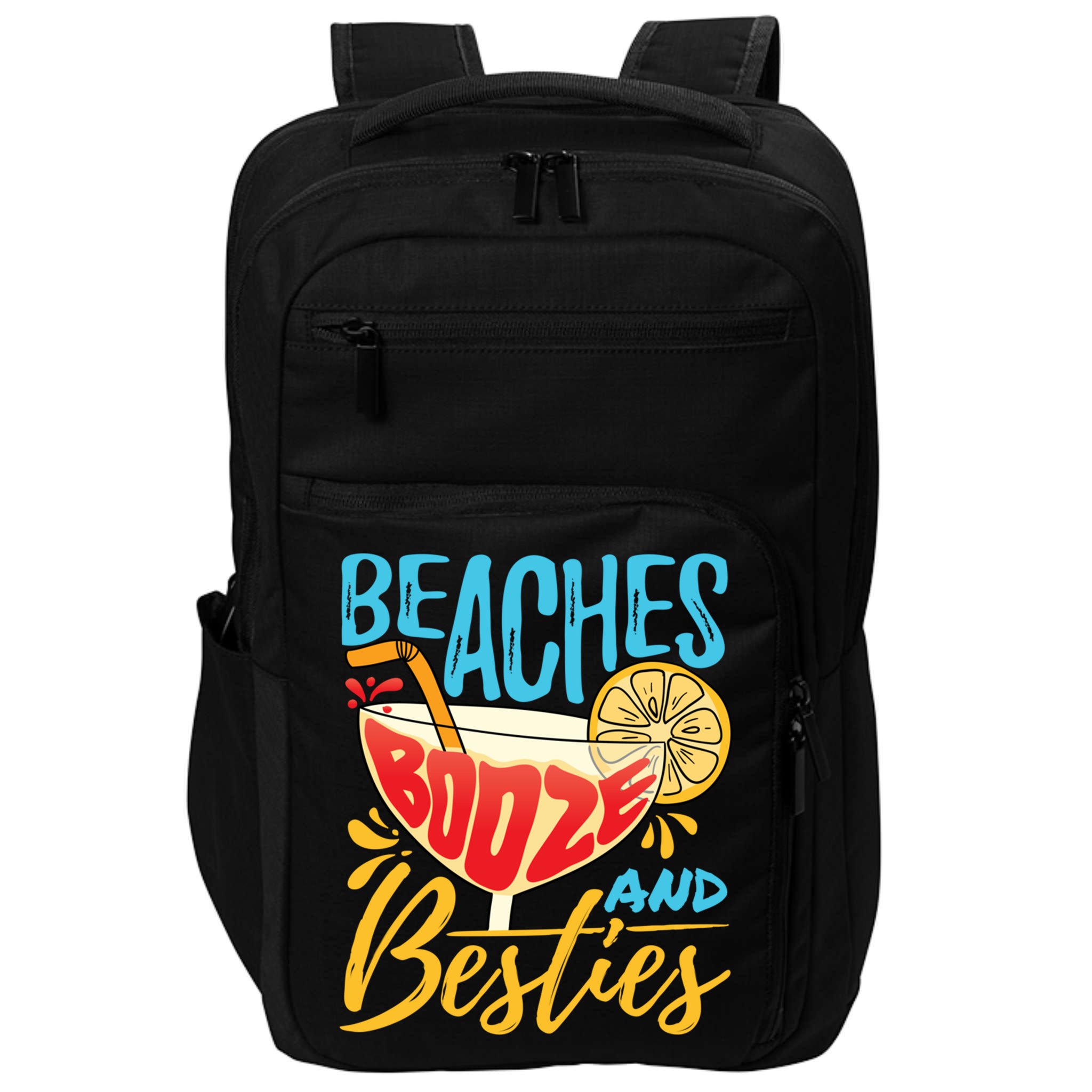 Island Party Beach Bachelorette Gift Beaches Booze And Besties Meaningful Gift Impact Tech Backpack