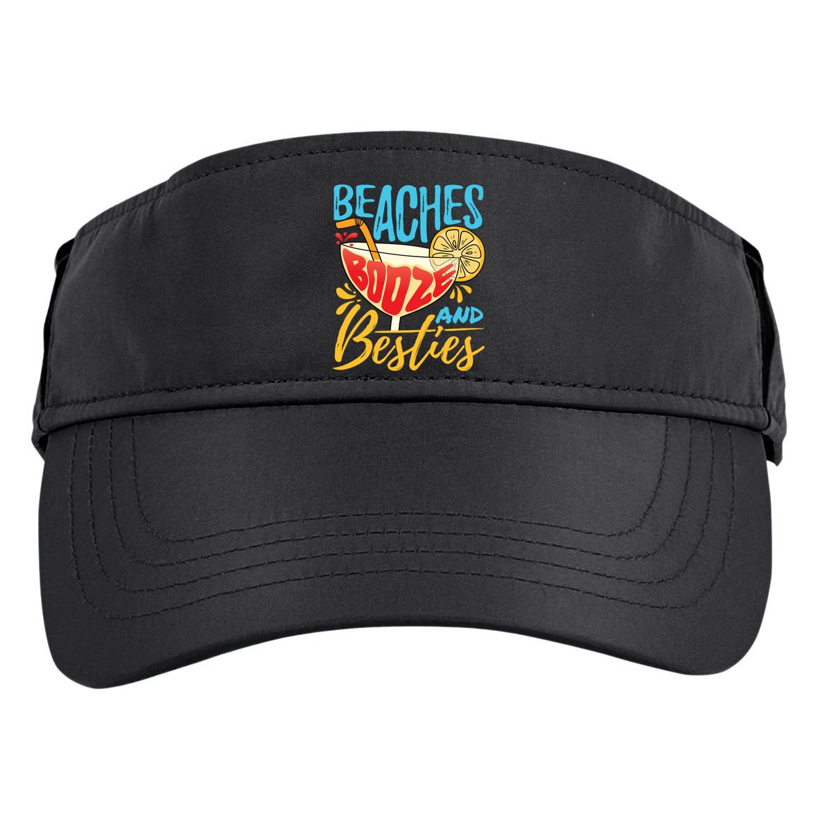 Island Party Beach Bachelorette Gift Beaches Booze And Besties Meaningful Gift Adult Drive Performance Visor