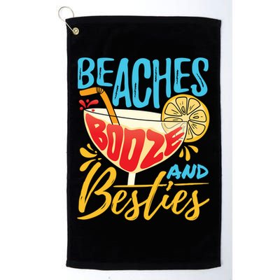 Island Party Beach Bachelorette Gift Beaches Booze And Besties Meaningful Gift Golf Towel