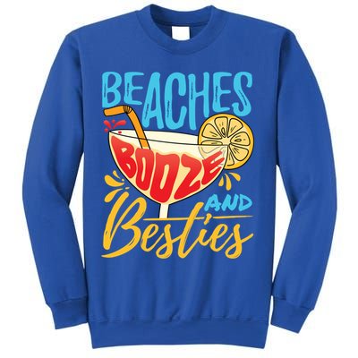 Island Party Beach Bachelorette Gift Beaches Booze And Besties Meaningful Gift Sweatshirt