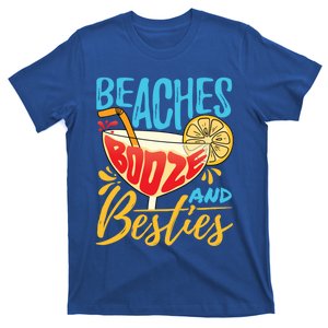 Island Party Beach Bachelorette Gift Beaches Booze And Besties Meaningful Gift T-Shirt